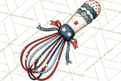 Patriotic Baking Tools Clipart PNG, 4th of July Kitchen Product Image 3