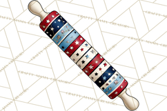 Patriotic Baking Tools Clipart PNG, 4th of July Kitchen Product Image 5