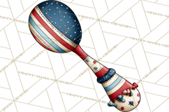 Patriotic Baking Tools Clipart PNG, 4th of July Kitchen Product Image 3