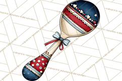 Patriotic Baking Tools Clipart PNG, 4th of July Kitchen Product Image 4