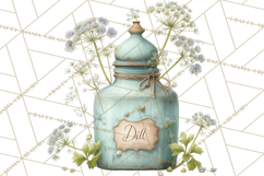 Vintage Herbal Apothecary Clipart, Spring Botanical Png Product Image 3