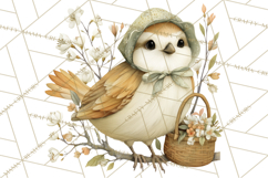 Vintage Spring Animals Clipart, Tea Party Picnic Png Product Image 5