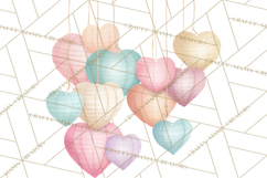 Valentine Safari Animal Clipart PNG, Watercolor Elephant Png Product Image 5