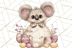 Peeking Large-Eyed Easter Animals PNG Pastel Illustrations Product Image 2