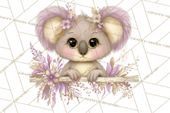 Peeking Large-Eyed Easter Animals PNG Pastel Illustrations Product Image 3