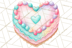 Valentine Safari Animal Clipart PNG, Watercolor Elephant Png Product Image 3