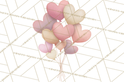 Valentine Safari Animal Clipart PNG, Watercolor Elephant Png Product Image 4