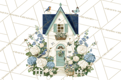 Spring Garden Clipart, Watering Cans, Flower Pots, Gardening Product Image 4