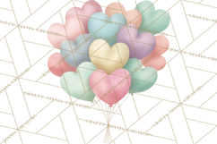 Valentine Safari Animal Clipart PNG, Watercolor Elephant Png Product Image 5