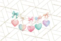 Valentine Safari Animal Clipart PNG, Watercolor Elephant Png Product Image 2