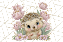 Peeking Large-Eyed Easter Animals PNG Pastel Illustrations Product Image 2
