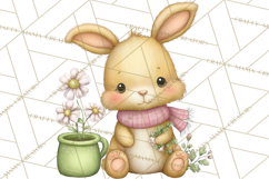 Spring Baby Animal Clipart, Baby Animals PNG, Pastel Nursery Product Image 2