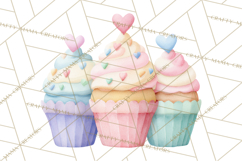 Valentine Safari Animal Clipart PNG, Watercolor Elephant Png Product Image 4