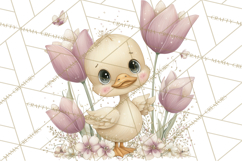 Peeking Large-Eyed Easter Animals PNG Pastel Illustrations Product Image 4