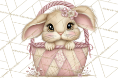 Peeking Large-Eyed Easter Animals PNG Pastel Illustrations Product Image 5