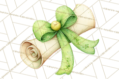 Graduation Diploma Clipart PNG, Whimsical Diploma Scroll Product Image 3