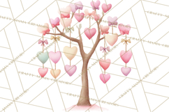 Valentine Safari Animal Clipart PNG, Watercolor Elephant Png Product Image 4