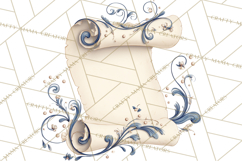 Graduation Diploma Clipart PNG, Whimsical Diploma Scroll Product Image 4