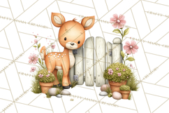 Spring Baby Animal Clipart, Baby Animals PNG, Pastel Nursery Product Image 2