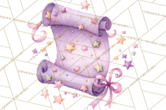 Graduation Diploma Clipart PNG, Whimsical Diploma Scroll Product Image 5