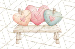 Valentine Safari Animal Clipart PNG, Watercolor Elephant Png Product Image 3