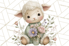 Spring Baby Animals Clipart PNG, Cute Easter and Spring Png Product Image 3