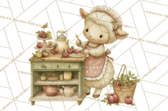 Vintage Spring Animals Clipart, Tea Party Picnic Png Product Image 3