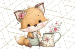 Spring Baby Animal Clipart, Baby Animals PNG, Pastel Nursery Product Image 2