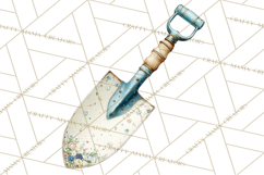 Spring Garden Clipart, Watering Cans, Flower Pots, Gardening Product Image 5