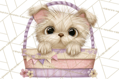Peeking Large-Eyed Easter Animals PNG Pastel Illustrations Product Image 3