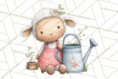 Spring Baby Animal Clipart, Baby Animals PNG, Pastel Nursery Product Image 4