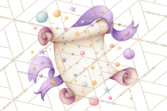 Graduation Diploma Clipart PNG, Whimsical Diploma Scroll Product Image 4