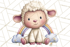 Spring Baby Animal Clipart, Baby Animals PNG, Pastel Nursery Product Image 5