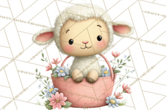 Spring Baby Animal Clipart, Baby Animals PNG, Pastel Nursery Product Image 2