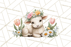 Adorable Baby Animals Easter Clipart PNG, Pastel Chicks Png Product Image 4