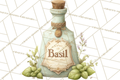 Vintage Herbal Apothecary Clipart, Spring Botanical Png Product Image 4
