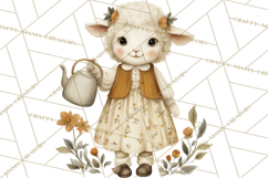 Vintage Spring Animals Clipart, Tea Party Picnic Png Product Image 4