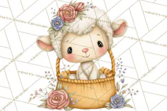 Spring Baby Animal Clipart, Baby Animals PNG, Pastel Nursery Product Image 3