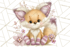 Peeking Large-Eyed Easter Animals PNG Pastel Illustrations Product Image 4