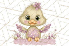 Peeking Large-Eyed Easter Animals PNG Pastel Illustrations Product Image 5