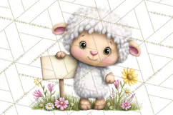 Spring Baby Animal Clipart, Baby Animals PNG, Pastel Nursery Product Image 5