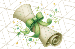 Graduation Diploma Clipart PNG, Whimsical Diploma Scroll Product Image 2