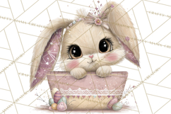 Peeking Large-Eyed Easter Animals PNG Pastel Illustrations Product Image 4