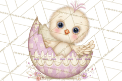 Peeking Large-Eyed Easter Animals PNG Pastel Illustrations Product Image 3