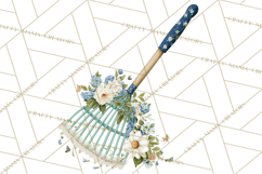 Spring Garden Clipart, Watering Cans, Flower Pots, Gardening Product Image 5
