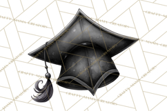 Graduation Cap Clipart PNG, Whimsical Graduation Hat Tassel Product Image 2