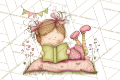 Adorable Spring Kids Clipart, Playful Children Clip Art PNG Product Image 2