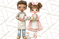 Easter Baking Clipart, Cute Easter Bakers, Pastel Cookies Product Image 2