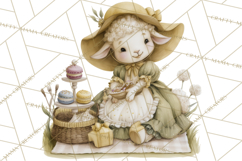 Vintage Spring Animals Clipart, Tea Party Picnic Png Product Image 2
