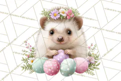 Adorable Baby Animals Easter Clipart PNG, Pastel Chicks Png Product Image 2